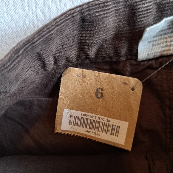 Crazy 8 girls size 6 brown corduroy skirt with modesty shorts. New - Picture 3 of 5